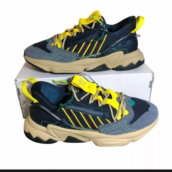 Adidas Originals Ozweego Zip Shoes Mens size 7.5 H67663 - Legend Ink Yellow Size 7.5 - Adidas Ozweego Zip Legend Ink Yellow for sale  main image 4